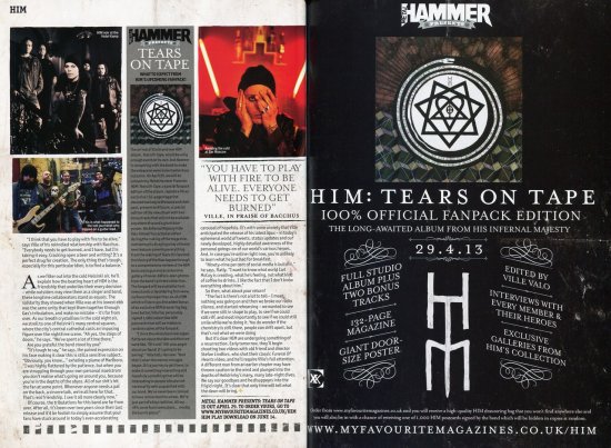 Перевод Metal Hammer HIM Hardback Magazine - Часть 3